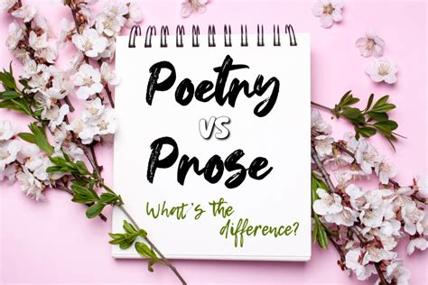 how is poetry different from prose? the beauty of rhythm in verse